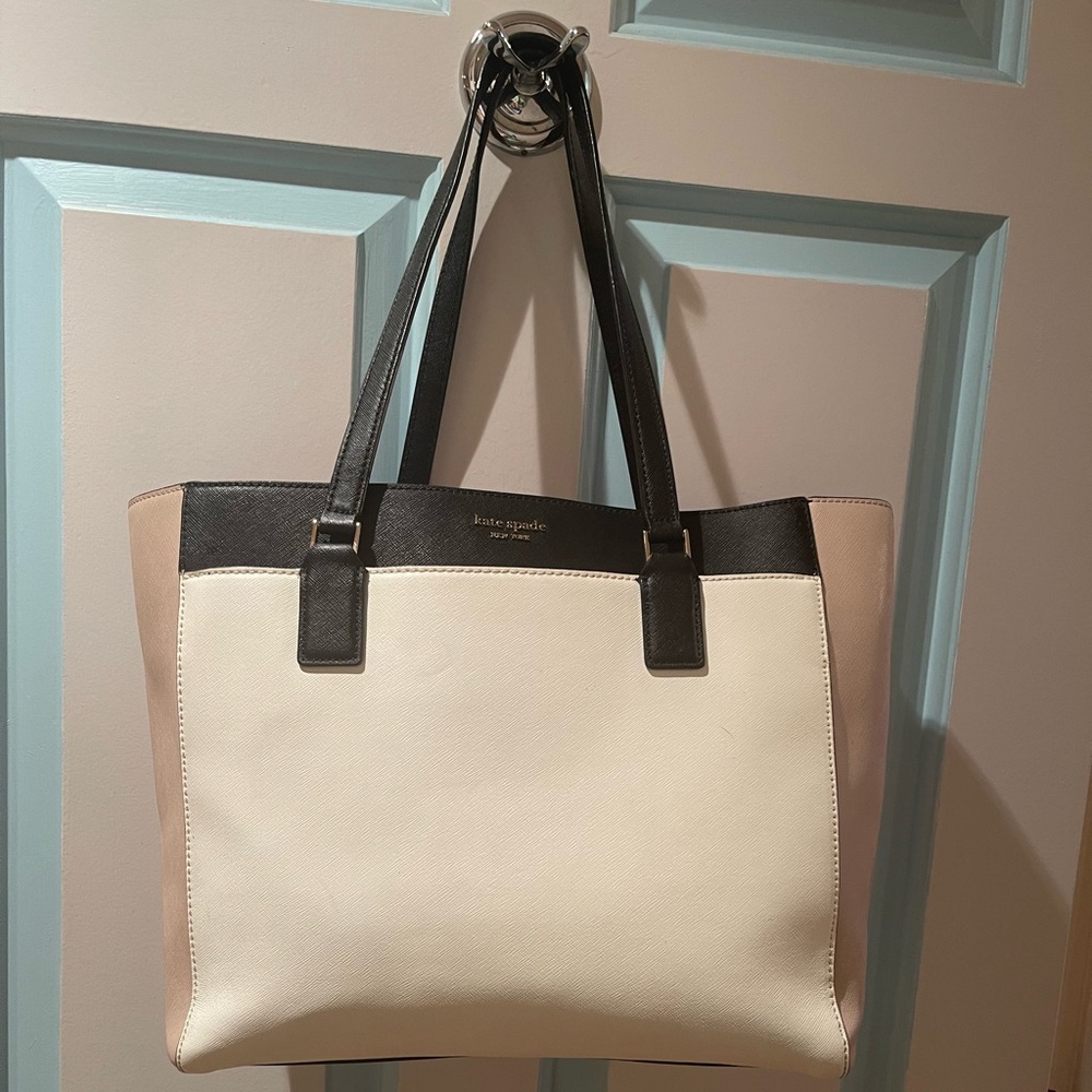 Kate Spade Black and Cream Tote Bag